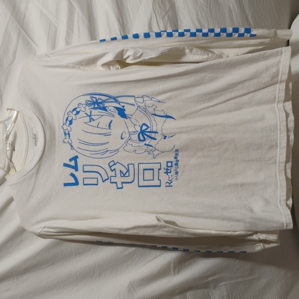 (X-82) Atsuko Re:Zero Life In A Different World From Zero Shirt Sz.M